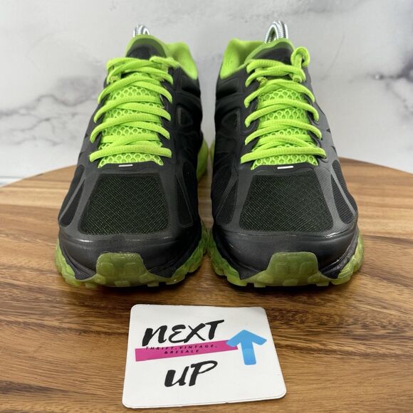 Women's Size 8.5-Nike Air Max+ 2012 Running Shoes Barely Volt Metallic Silver - Picture 2 of 9